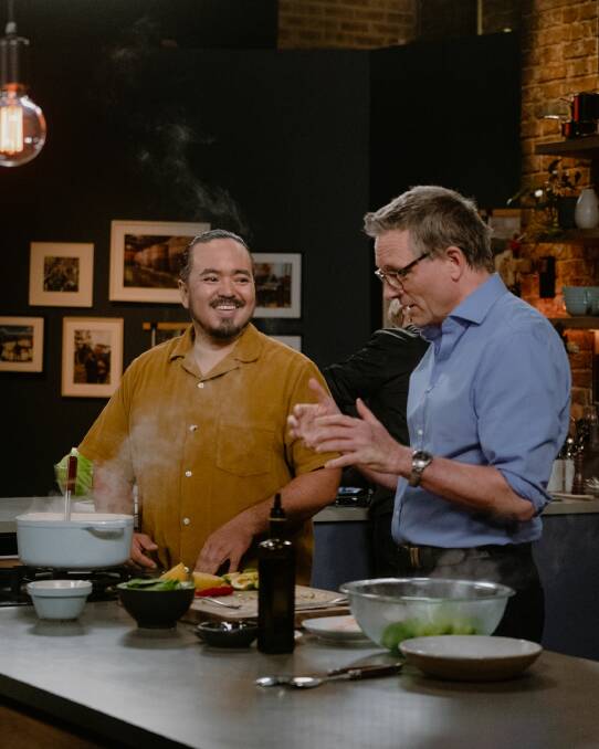Adam Liaw and Michael Mosley. Picture by Jiwon Kim