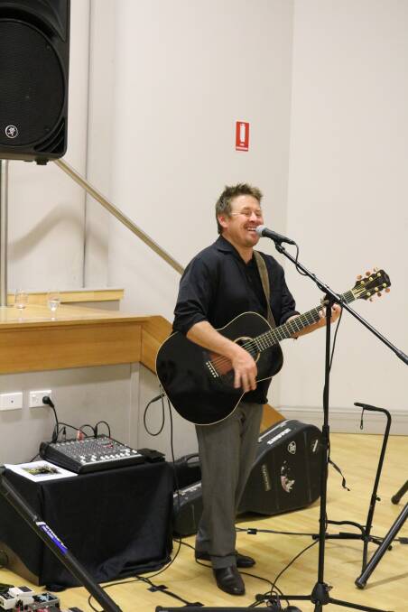 Guitar slinger: James Cronin is a popular artist at the 'take five' gigs.