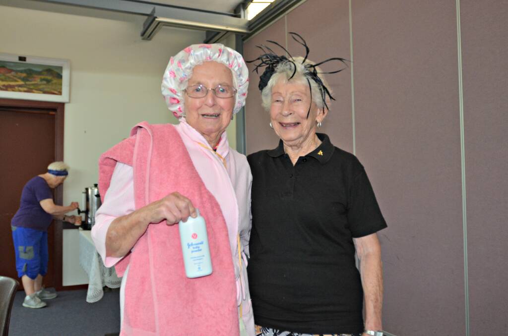 The Young Senior Citizens Club had plenty of fun this year. Here Beryl Callaway and Gwen Williams are enjoying 2017 Melbourne Cup celebrations.