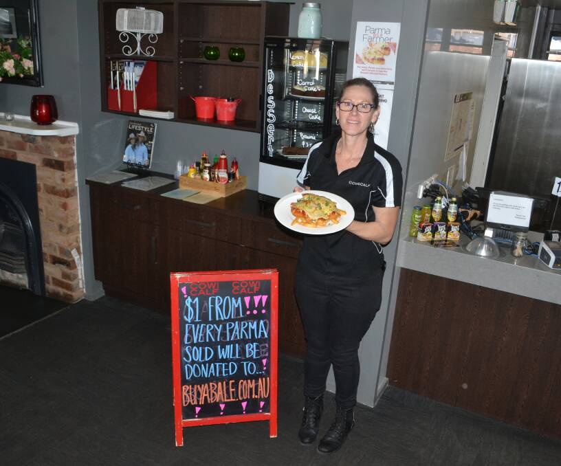 Parma's helping farmers: Kellee Gersbach, from Wellington’s The Cow and Calf, said since joining the appeal, the meal has become even more popular with customers. Photo: Antonia O'Flaherty.
