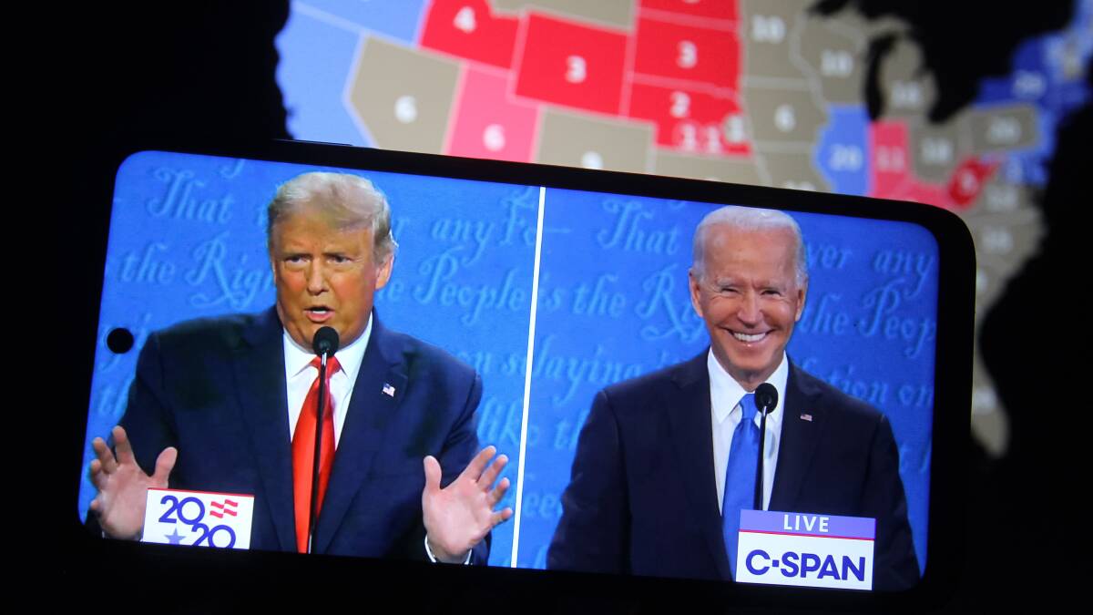 A handful of states will decide whether Trump or Biden will win the US election. Picture: Getty Images