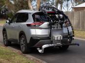 The test rig attached to a 2023 Nissan X-Trail SUV. Picture supplied