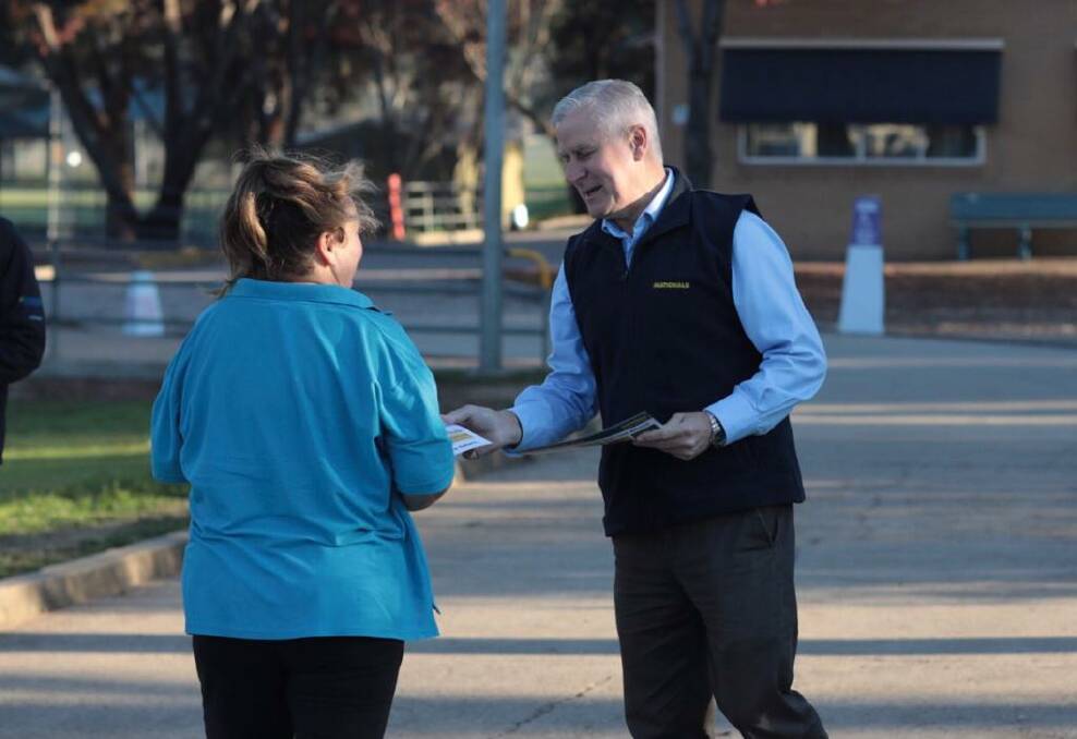 Michael McCormack was returned as Member for Riverina at the federal election. 