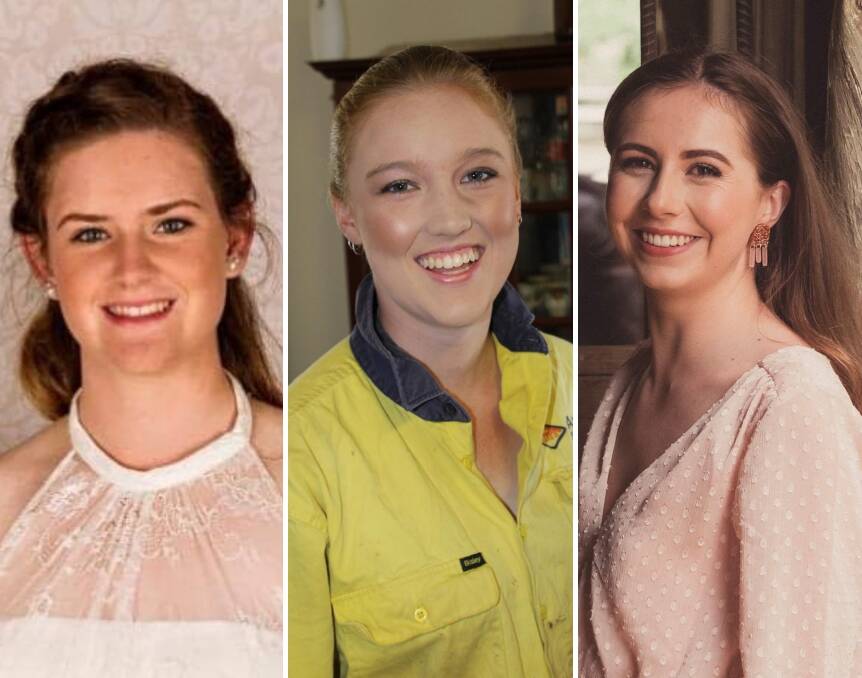 Cassie Boland, Emma Godsell and Emme Williams are all in the running to be crowned Young Showgirl 2018. 