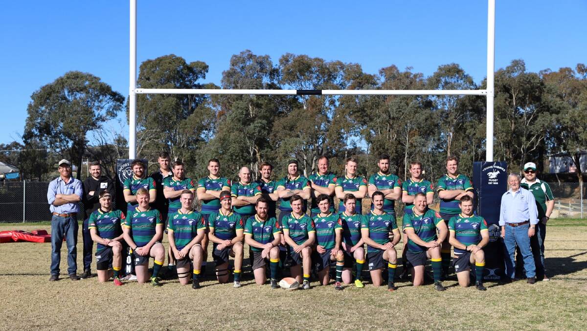 The Young Yabbies 2019 side pictured before Saturday's final regular round game against Temora.
