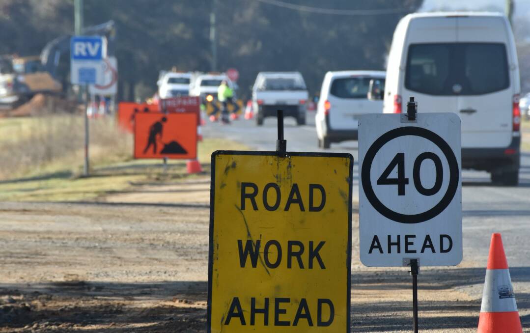 This is the first stage of the $2.1 million upgrades on Milvale Road. This stage will continue for about five weeks. Photo: Peter Guthrie
