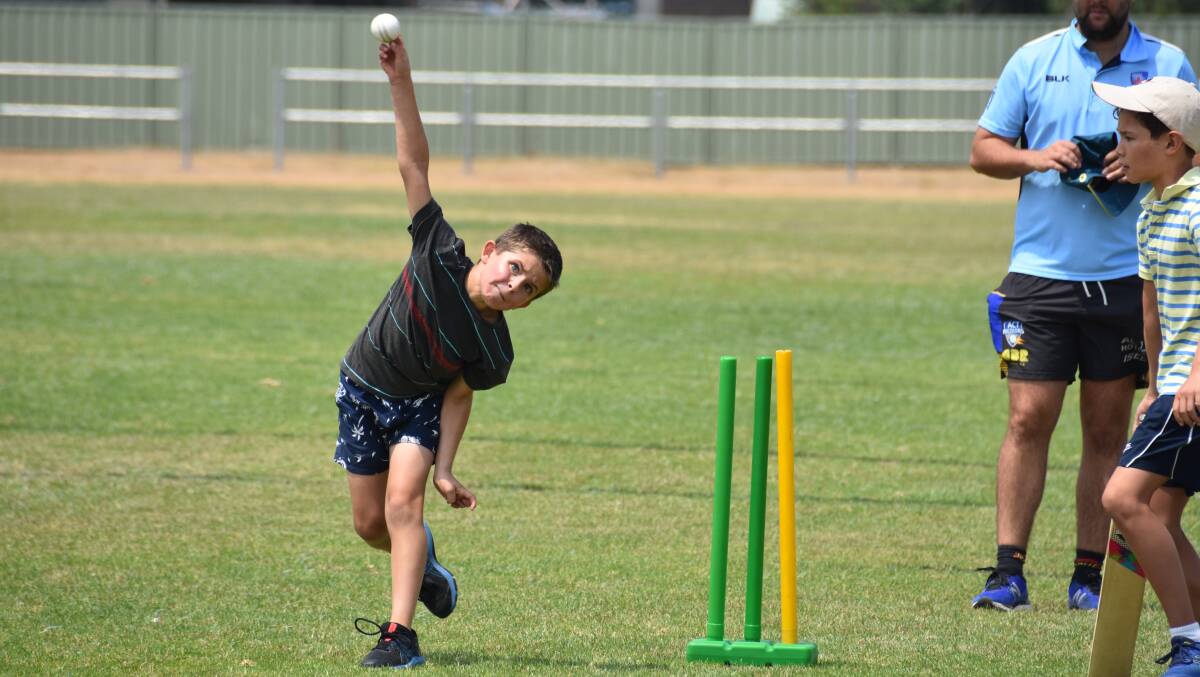 Noah Platt pictured during a Young Junior Cricket clinic during the 2019/2020 season. The new junior cricket season begins on Saturday, October 17. Photo: file