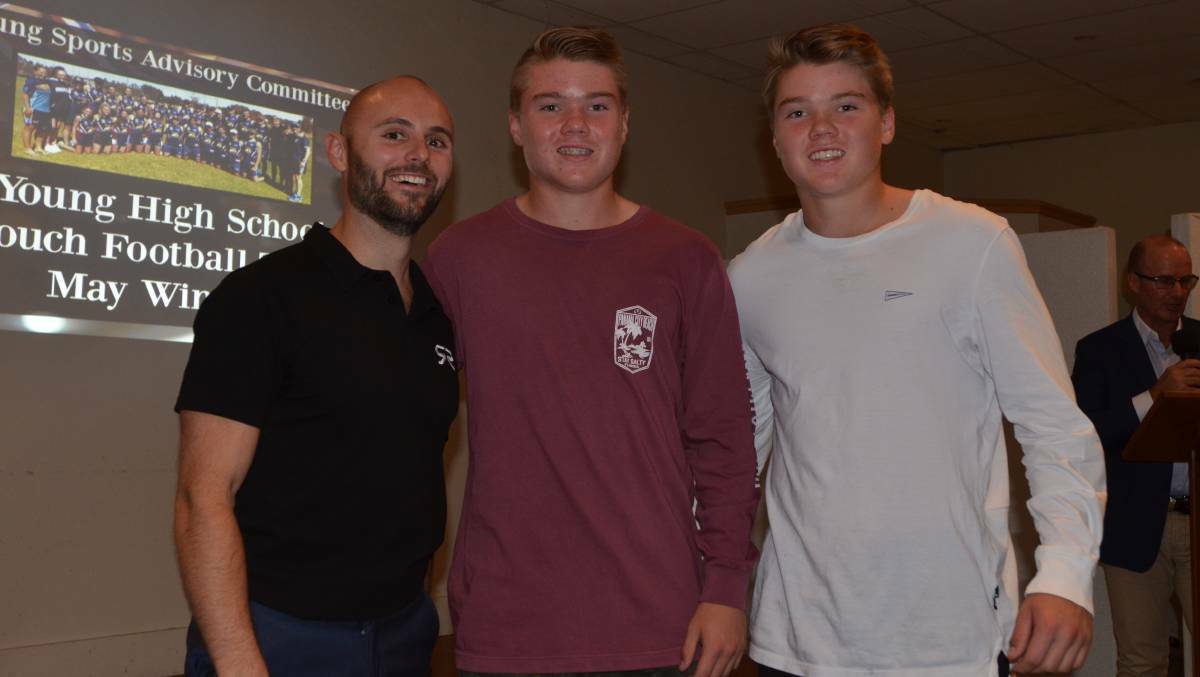  The Sing brothers, Brock and Clay, at the 2019 Sports Advisory Committee Awards with special guest Paralympic gold medal winner Scott Reardon.