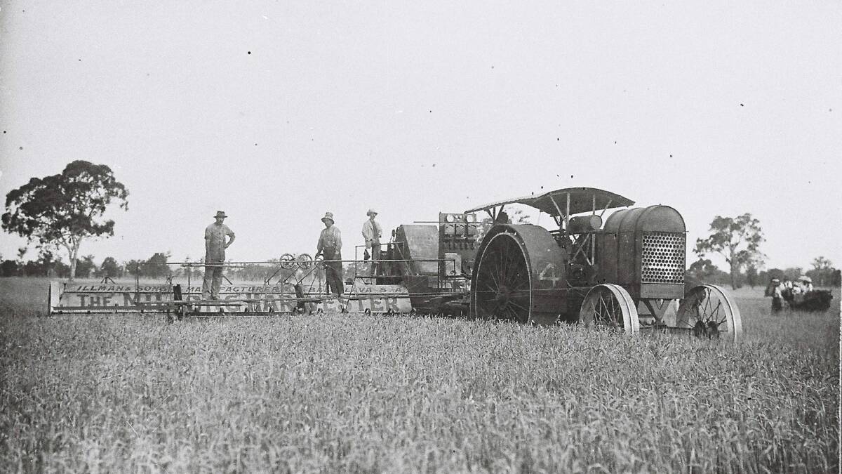 The Milong Harvester with Big Four Oil Tractor. Photo: contributed 