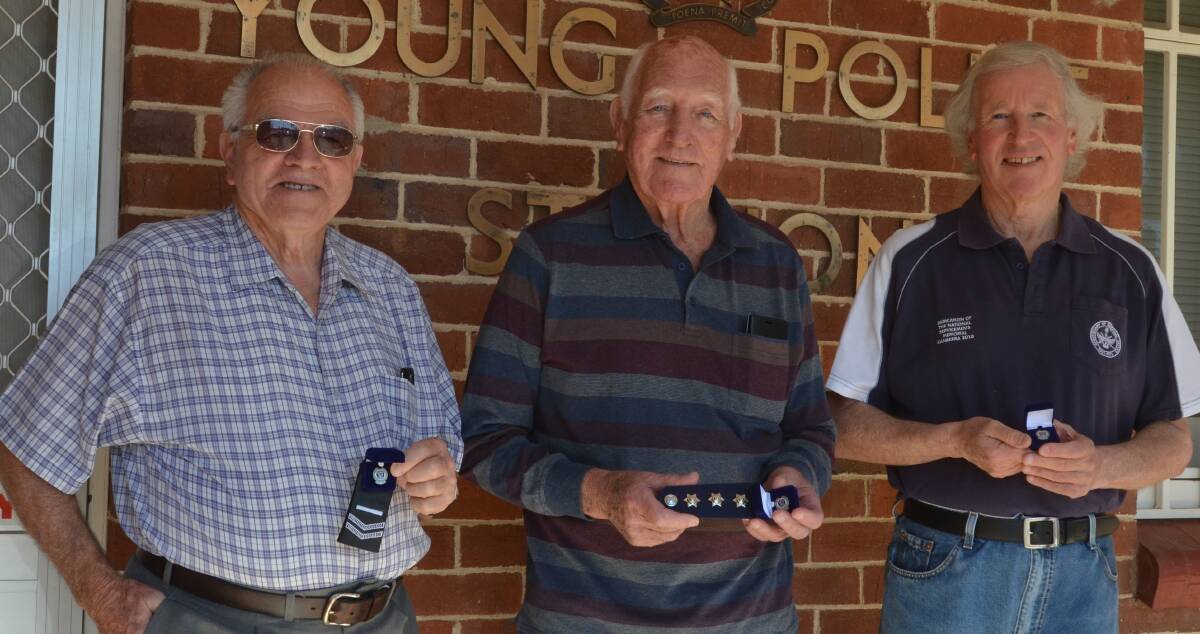 Retired senior constable John Piening, former Inspector of Young Police Ronald (Jock) Rogerson and sergeant John Glossop.