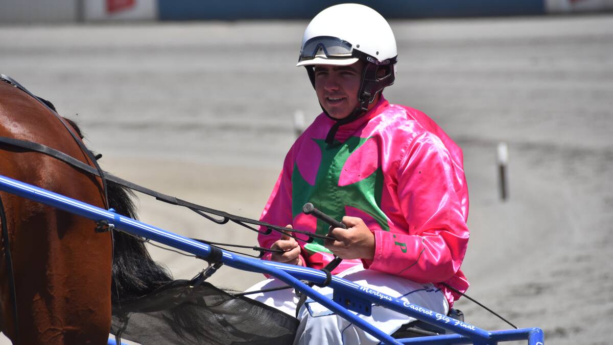 Trainer-driver Todd Day was in the gig for Philandering Chef's breakthrough victory at Wagga's Riverina Paceway on Saturday. Photo: file