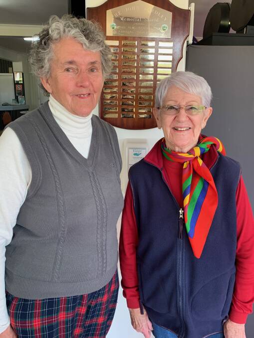 Winners of Wednesdays 4BBB were Betty Stanton and Lyn Quay, two of the club's amazing veterans. Photo: contributed
