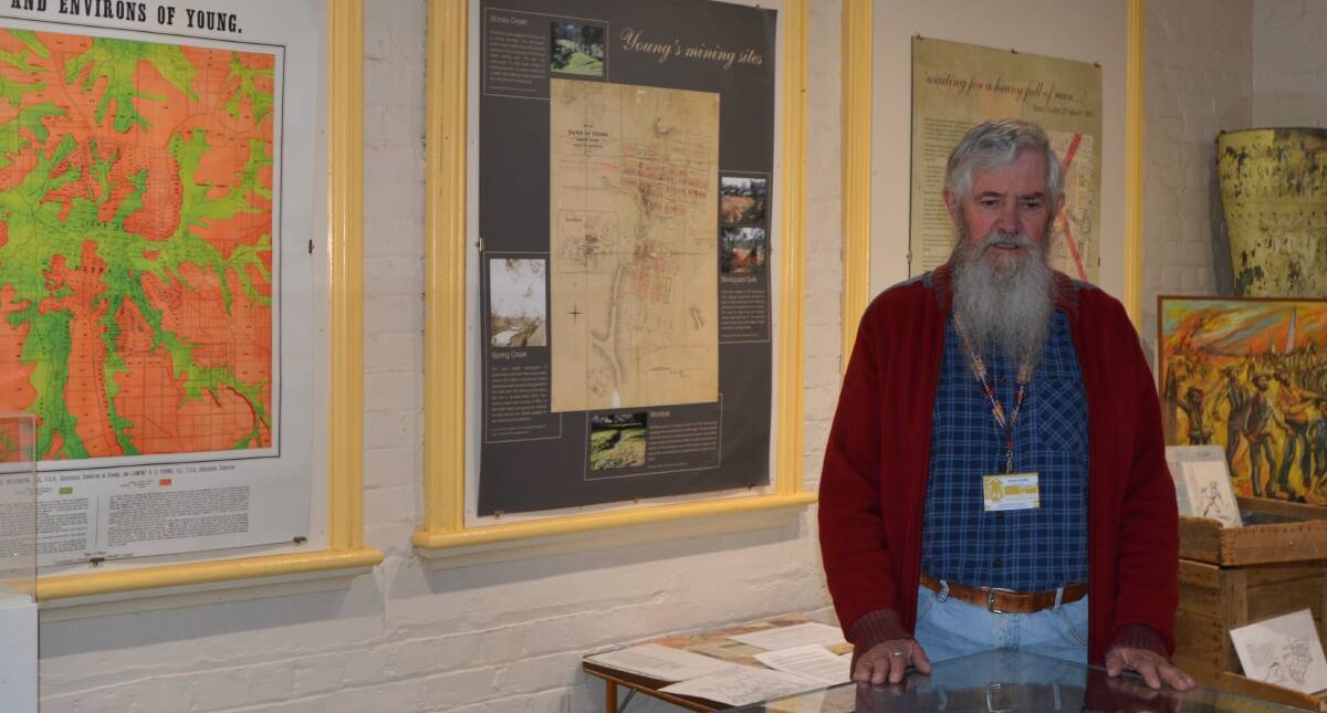 Kevin Stemm, the 2019 Lions Club of Young Citizen of the Year, pictured at the Young Lambing Flat Folk Museum.