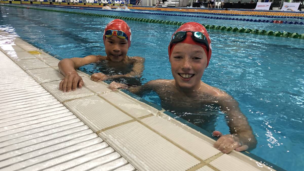 Hugo Davidson and Thomas Grainger have been selected in Southern Inland Swimming Association development squads. Photo: contributed