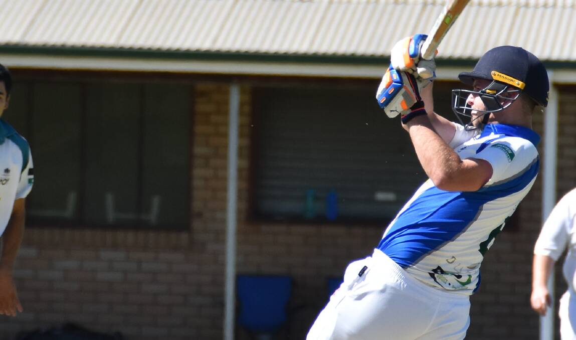 Pictured earlier this season, Jonte Powderly
blasted 115 not out for Young Blues on Saturday.