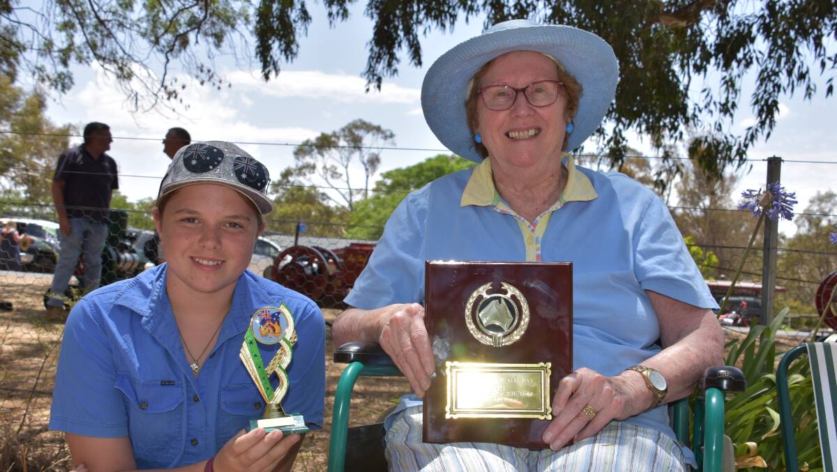 Wombat's 2020 junior and senior Wombatians Claire McRae and Elaine Daley. Photo: Peter Guthrie