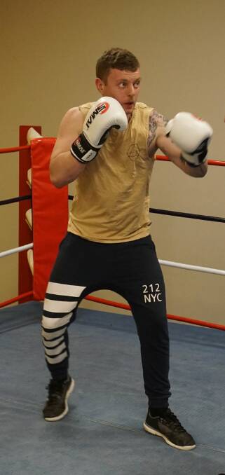 Young's Gerard Richens pictured in training ahead of Saturday's PCYC Young Fight Night.