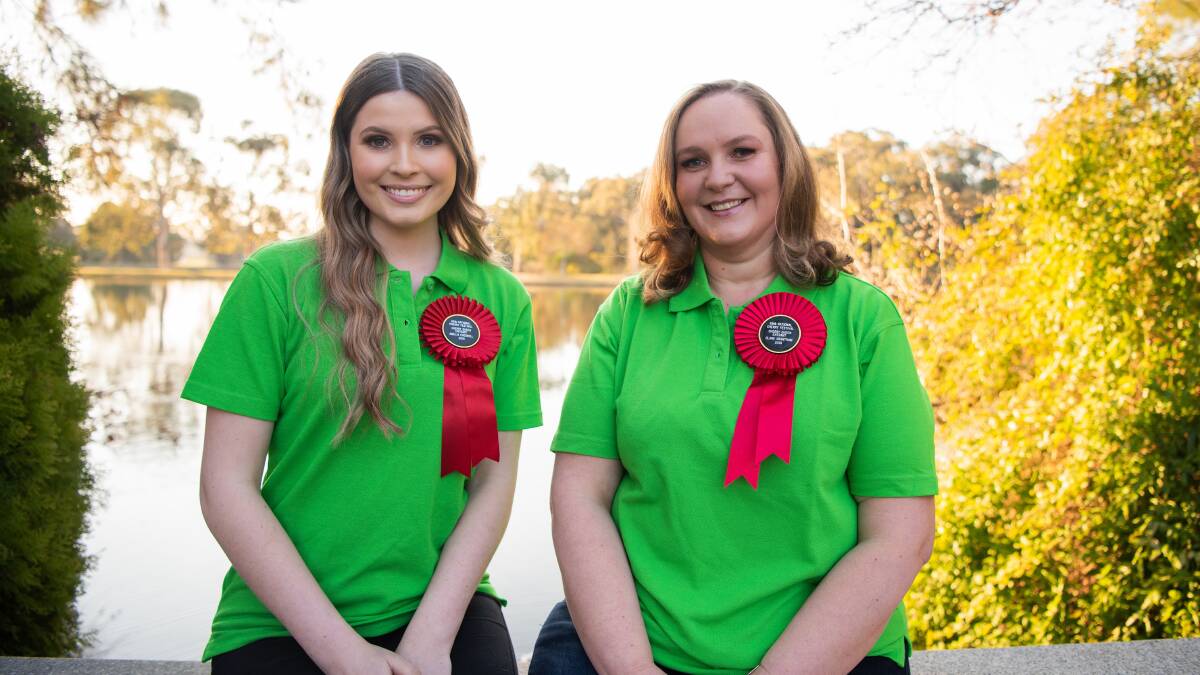 This year's National Cherry Festival Cherry Queen entrants Amelia Everdell and Clare Grantham.