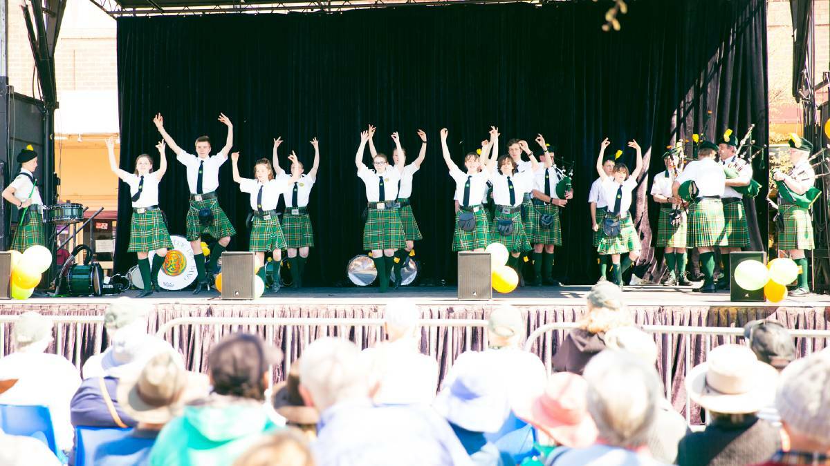 Irish dancers at a Boorowa Irish Woolfest. Photo: file