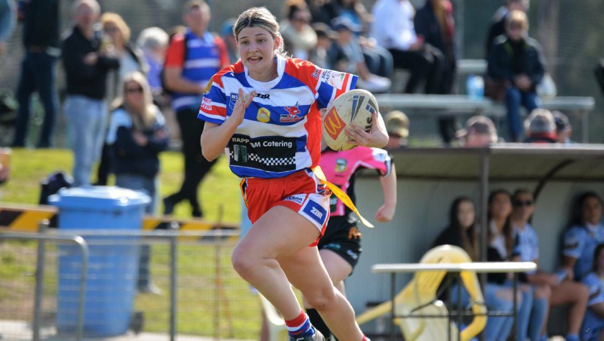 Chloe Muggleton started for the Canberra Raiders Tarsha Gale Cup side. Photo: On the Ball - Sharon Corcoran 