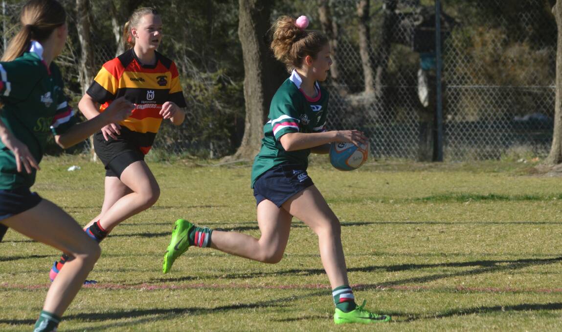 Action from last year's Young Yabbies junior rugby club gala day at Cranfield Oval. Photo: file