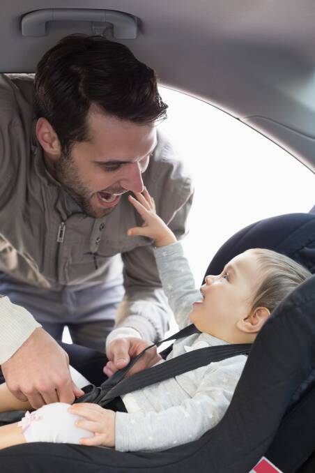 Quick check: When installing a car seat or putting your child in, always double check the harness and straps are positioned correctly and not twisted. Photo: Shutterstock.
