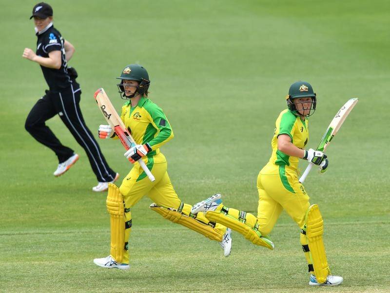 Rachael Haynes and Alyssa Healy put on an opening stand of 144 in the third ODI against New Zealand.