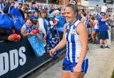 North's Emma Kearney is excited to be playing the AFLW decider against Brisbane at Ikon Park. (Morgan Hancock/AAP PHOTOS)