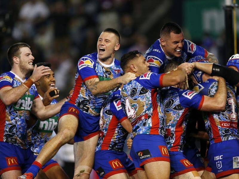 Newcastle have thrashed reigning NRL premiers Sydney Roosters 38-12 in a NRL boilover.
