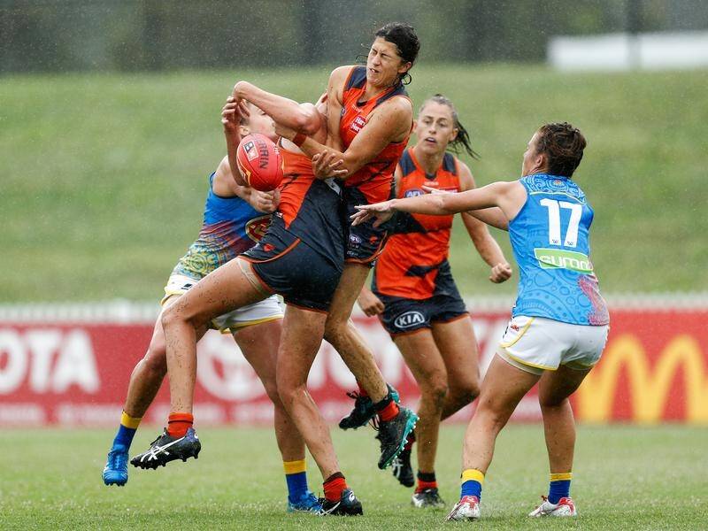 GWS have beaten Gold Coast by a point in a rain-swept AFLW debut for the Suns in Sydney.