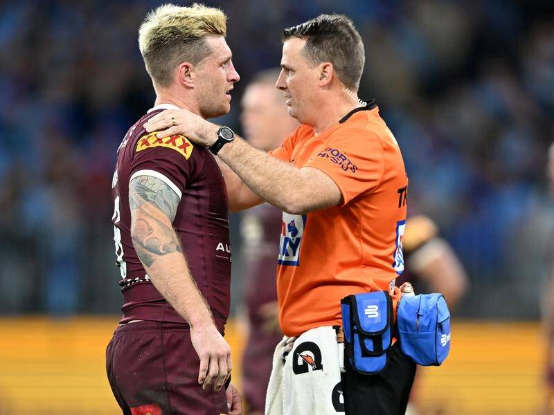 Melbourne's Cameron Munster has been named to face Manly despite suffering an injury in Origin.