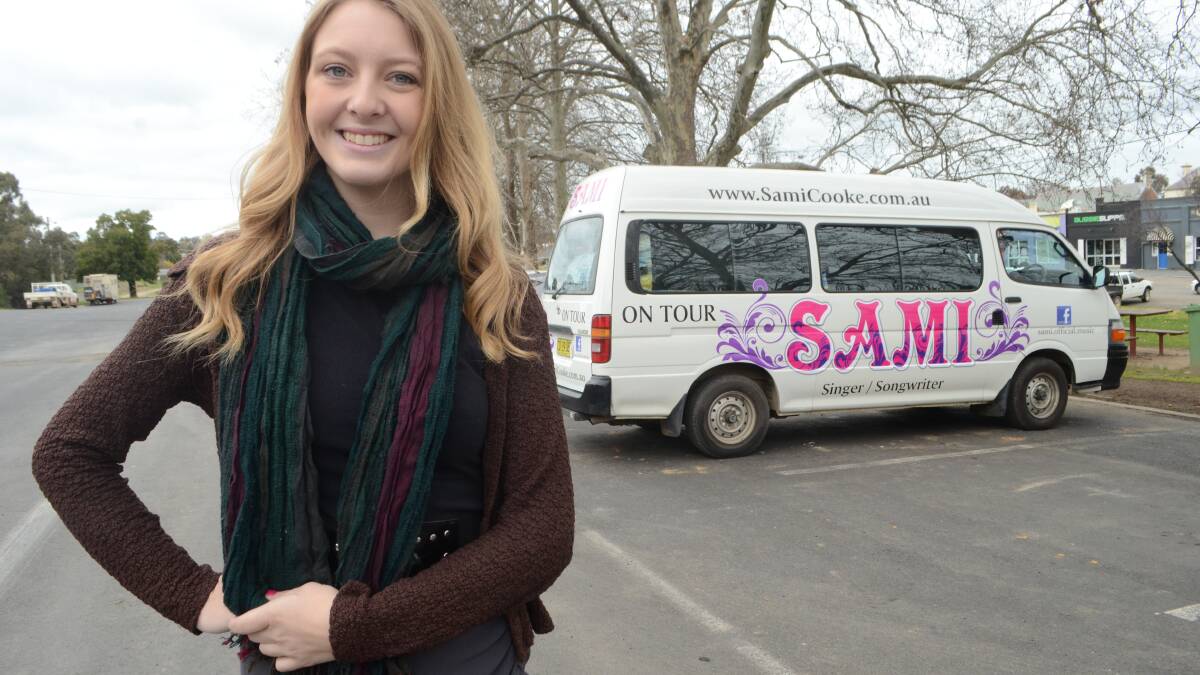 ON TOUR: Local singer-songwriter Sami Cooke returned home to pick up her new tour bus which will head west when she tours the north west of the state.  