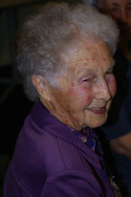 HAPPY: Joyce Lamb at the Seniors Week luncheon. 