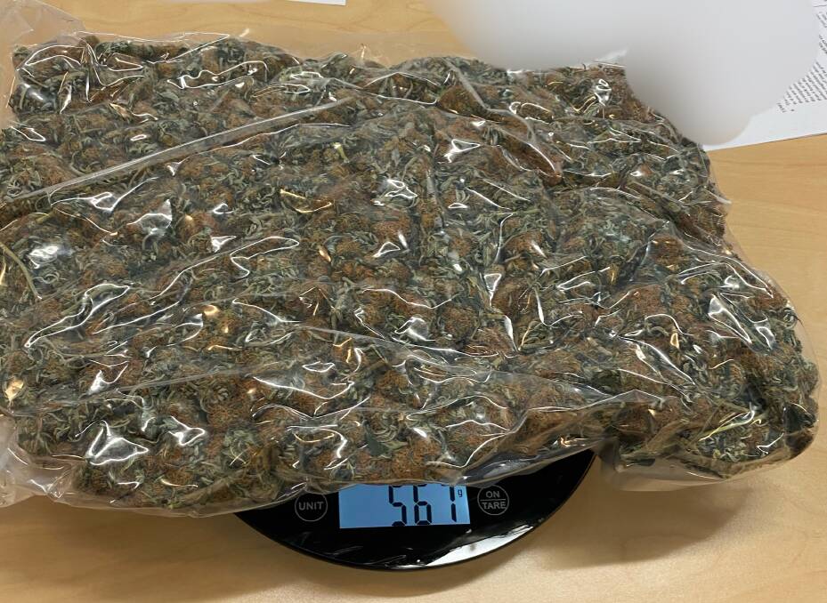 The bag of cannabis was seized during a vehicle search in the Riverina. Picture: NSW Traffic and Highway Patrol