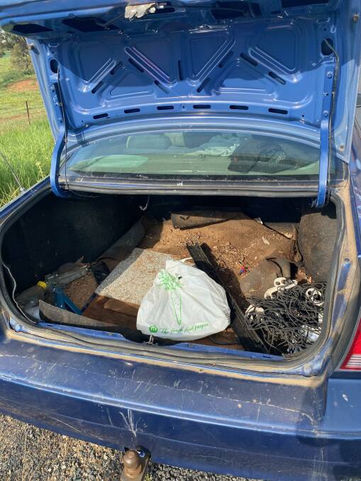 Police found the cannabis in the boot of the 62-year-old's car. Picture: NSW Traffic and Highway Patrol