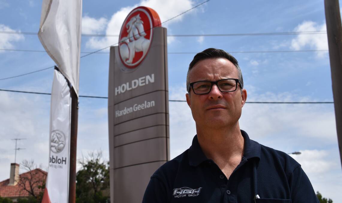 In Young, Harden Geelan Holden dealer principal Jamie Harden says the "writing was on the wall for some time". Photo: PETER GUTHRIE
