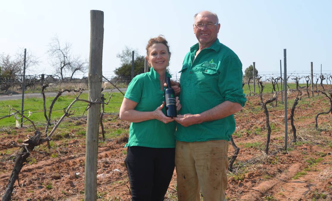 Ballinaclash Wines owners Cath and Peter Mullany will put their wine up against the best in Australia. 