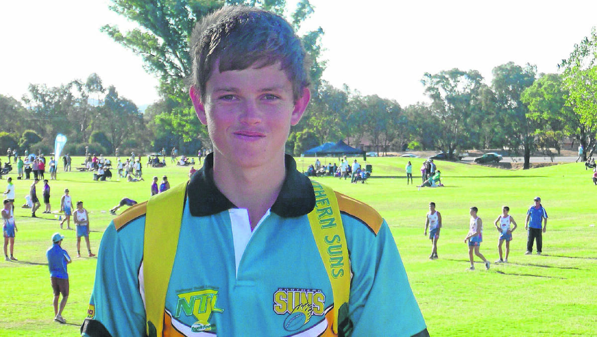 REPRESENTATIVE: Local boy Nathan Anderson was recently selected to play representative touch football for the Southern Suns. 	      (sub)
