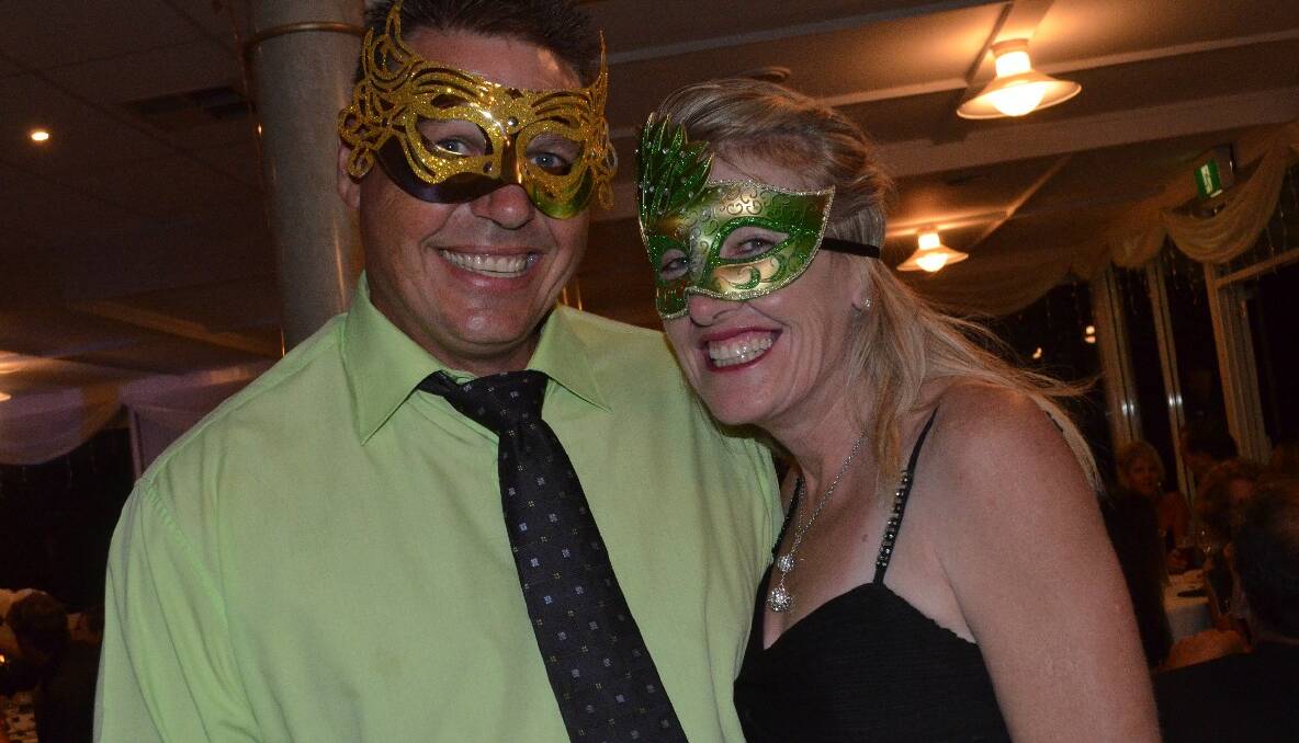 FUN: Steve Warwick and Louise Livermore had a ball at the Young Crisis Accommodation Centre Valentine’s Day masquerade ball!   Photos by Christine Speelman