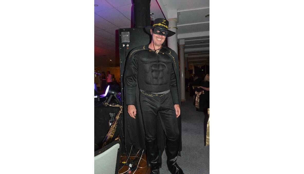 Z: Even Zorro, eh we mean Rob Back, made an appearance at the Crisis Accommodation Centre’s masquerade ball. Photos by Christine Speelman